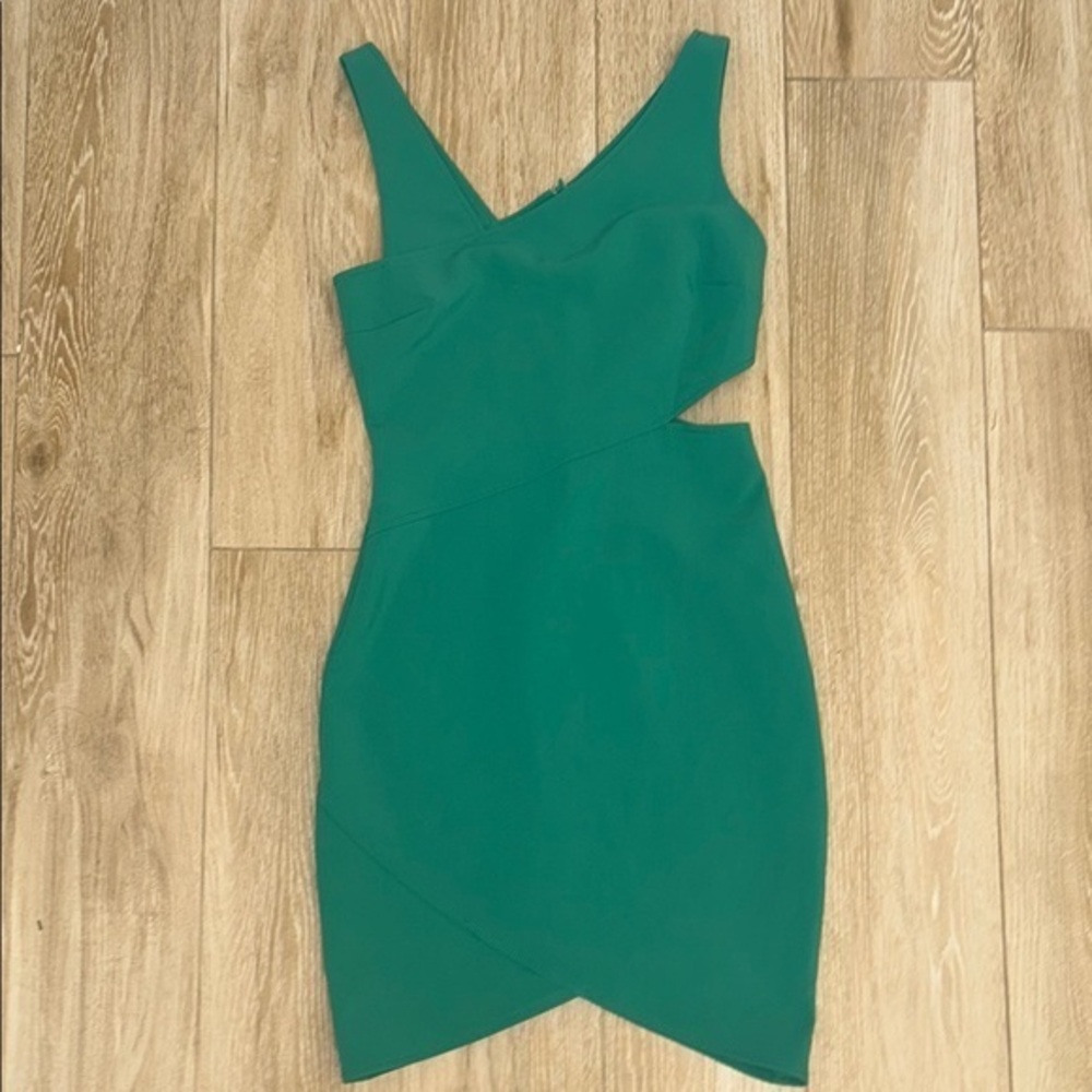 Likely Skyler Green Cut Out Mini Dress 2
